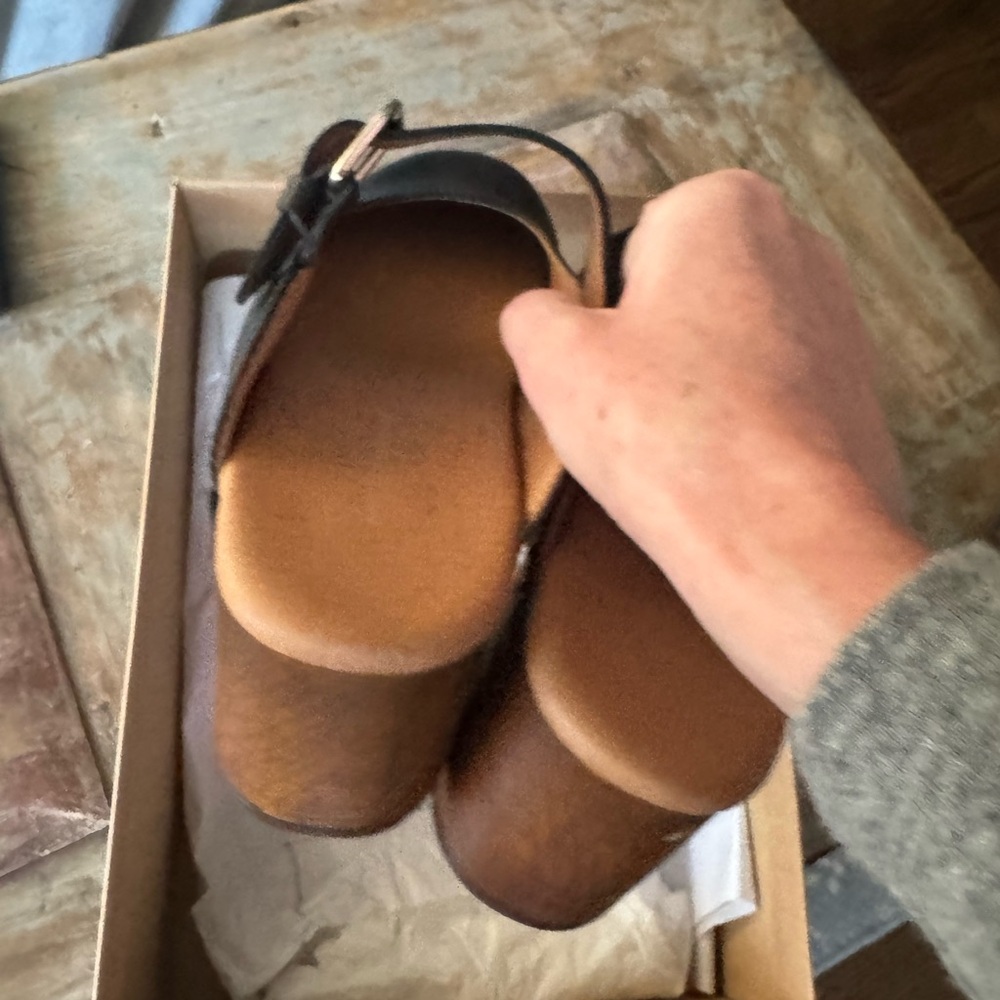 By Anthropologie wood mules like new with once - Picture 12 of 13